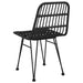 Garden Chairs 2 Pcs Black 48x62x84 Cm Pe Rattan Tokaxk