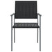 Garden Chairs 2 Pcs Black 54x62.5x89 Cm Poly Rattan Tlabkn