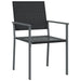 Garden Chairs 2 Pcs Black 54x62.5x89 Cm Poly Rattan Tlabkn