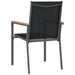 Garden Chairs 2 Pcs Black 55x61.5x90 Cm Textilene And Steel