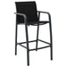 Garden Bar Chairs 2 Pcs Black Textilene Anool