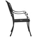 Garden Chairs 2 Pcs Cast Aluminium Black Toppln