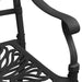 Garden Chairs 2 Pcs Cast Aluminium Black Toppln