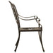 Garden Chairs 2 Pcs Cast Aluminium Bronze Toppli