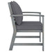 Garden Chairs 2 Pcs with Dark Grey Cushions Solid Acacia