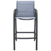Garden Bar Chairs 2 Pcs Grey Textilene Anoon