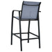 Garden Bar Chairs 2 Pcs Grey Textilene Anoon