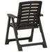 Garden Chairs 2 Pcs Plastic Anthracite Topntn