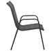Garden Chairs 2 Pcs Steel and Textilene Black Tolnoi