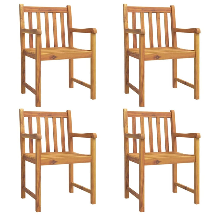 Garden Chairs 4 Pcs 56x55.5x90 Cm Solid Wood Acacia Txblxix