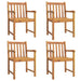 Garden Chairs 4 Pcs 56x55.5x90 Cm Solid Wood Acacia Txblxix