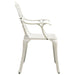 Garden Chairs 4 Pcs Cast Aluminium White Toppip
