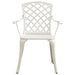 Garden Chairs 4 Pcs Cast Aluminium White Toppip