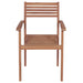 Garden Chairs 4 Pcs with Cream Cushions Solid Teak Wood