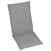 Garden Chairs 4 Pcs with Grey Cushions Solid Teak Wood