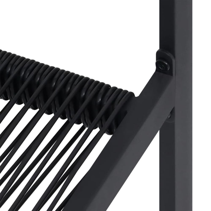 Garden Chairs 4 Pcs Pvc Rattan Black Toxoix