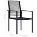 Garden Chairs 4 Pcs Pvc Rattan Black Toxoix
