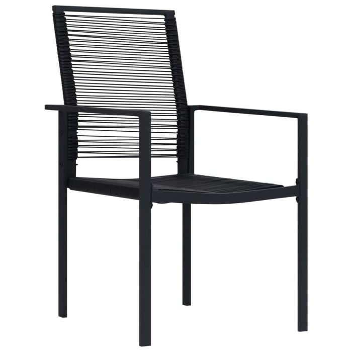 Garden Chairs 4 Pcs Pvc Rattan Black Toxoix