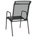 Garden Chairs 4 Pcs Steel and Textilene Black Tolnon