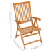 Garden Chairs 6 Pcs with Cream Cushions Solid Teak Wood