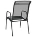 Garden Chairs 6 Pcs Steel And Textilene Black Tolnok