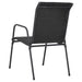 Garden Chairs 6 Pcs Steel and Textilene Black Tolnxx