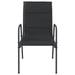 Garden Chairs 6 Pcs Steel and Textilene Black Tolnxx