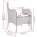 Garden Chairs With Cushions 2 Pcs Grey Poly Rattan Tlpoai