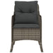 Garden Chairs With Cushions 2 Pcs Grey Poly Rattan Tlpoai