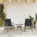 Garden Chairs With Cushions 2 Pcs Grey Poly Rattan Tlpopp