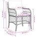 Garden Chairs With Cushions 2 Pcs Grey Poly Rattan Tlpopp