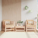 Garden Chairs with Cushions 2 Pcs Solid Wood Pine Nxplia