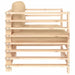Garden Chairs with Cushions 2 Pcs Solid Wood Pine Nxplia