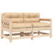 Garden Chairs With Cushions 2 Pcs Solid Wood Pine Nxppkb