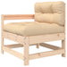 Garden Chairs With Cushions 2 Pcs Solid Wood Pine Nxppkb