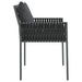 Garden Chairs With Cushions 4 Pcs Black 54x61x83 Cm Poly