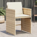 Garden Chairs with Cushions 4 Pcs Beige Poly Rattan Tlakni
