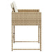 Garden Chairs with Cushions 4 Pcs Beige Poly Rattan Tlpbba