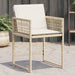 Garden Chairs With Cushions 4 Pcs Beige Poly Rattan Tlpbxo