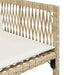 Garden Chairs With Cushions 4 Pcs Beige Poly Rattan Tlpbxo