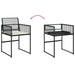Garden Chairs With Cushions 4 Pcs Black Poly Rattan Abbnpip