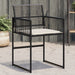 Garden Chairs With Cushions 4 Pcs Black Poly Rattan Abbnpip