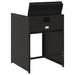 Garden Chairs with Cushions 4 Pcs Black Poly Rattan Tlakna