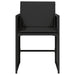 Garden Chairs with Cushions 4 Pcs Black Poly Rattan Tlakna