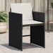Garden Chairs with Cushions 4 Pcs Black Poly Rattan Tlaknt