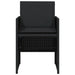 Garden Chairs with Cushions 4 Pcs Black Poly Rattan Tlaktt