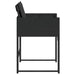 Garden Chairs with Cushions 4 Pcs Black Poly Rattan Tlpbbo