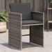 Garden Chairs with Cushions 4 Pcs Grey Poly Rattan Tlaknp