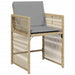 Garden Chairs with Cushions 4 Pcs Mix Beige Poly Rattan