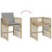 Garden Chairs with Cushions 4 Pcs Mix Beige Poly Rattan